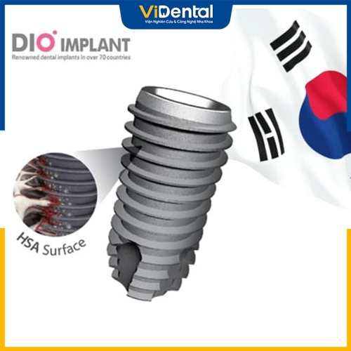 Implant DIO Hàn Quốc có tốc độ tích hợp xương nhanh chóng