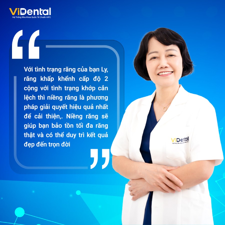 Dr Thái Nguyễn Smile đánh giá tình trạng răng của Lyly Nguyễn