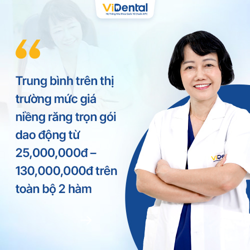Niềng răng sẽ khoảng từ 5,000,000đ – 25,000,000đ nếu ở mức độ nhẹ