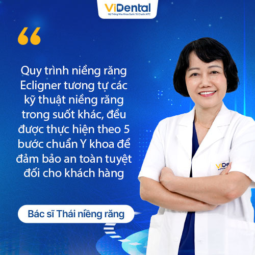 Quy trình niềng răng Ecligner gồm 5 bước chuẩn Y khoa