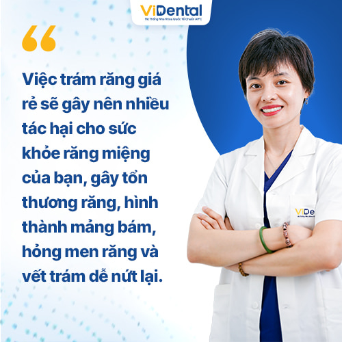 Việc trám răng giá rẻ sẽ gây nên nhiều tác hại cho sức khỏe răng miệng