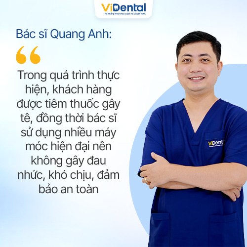 Quá trình bắc cầu răng sứ thường không gây đau đớn