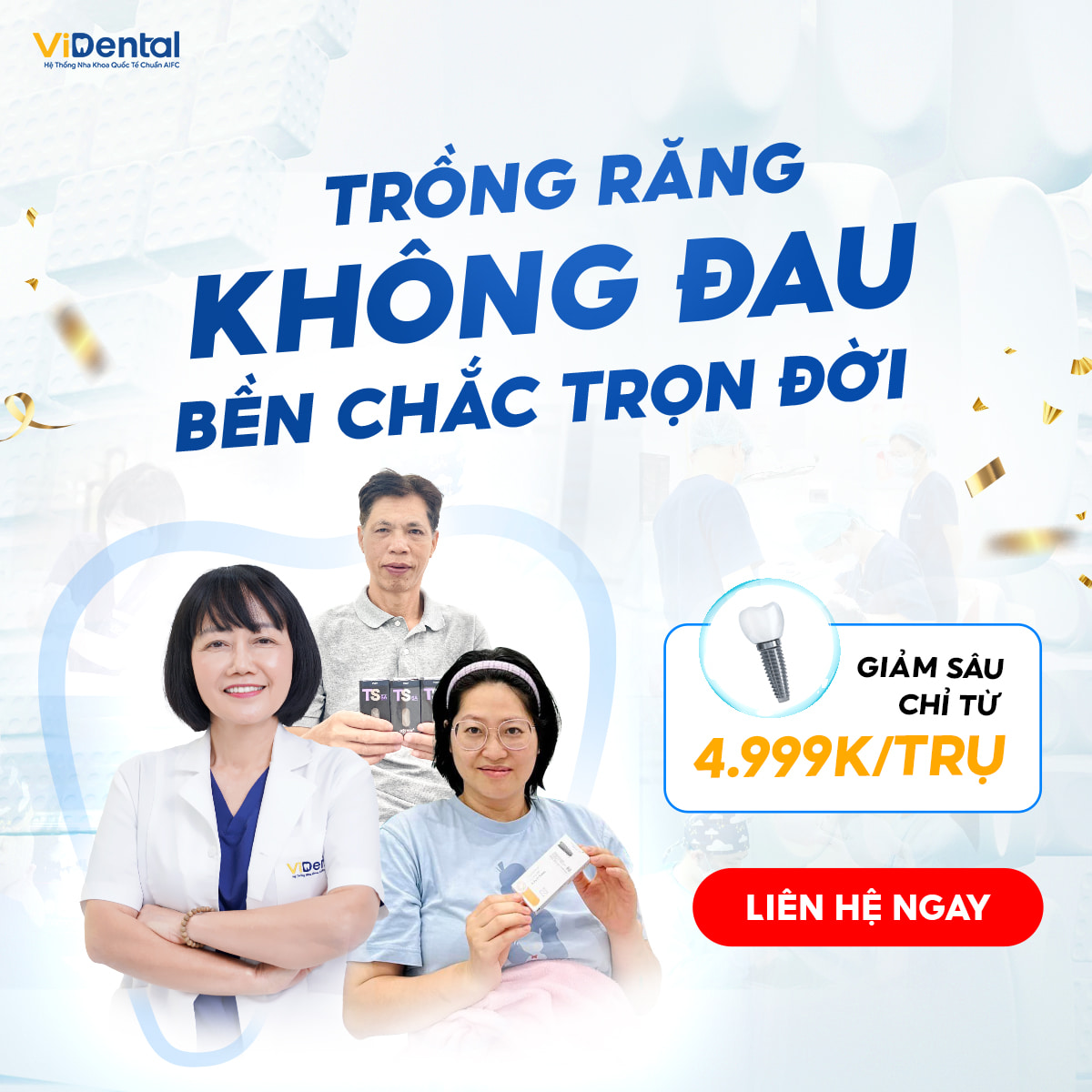 Trồng răng Implant Megagen chính hãng Hàn Quốc chỉ từ 2 triệu 4999k/trụ