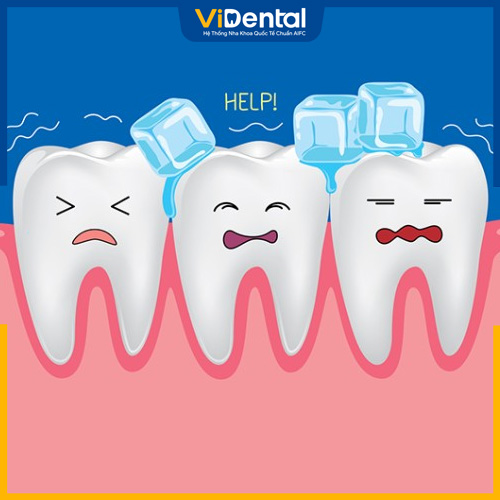 Ê buốt răng có thể do viêm tủy, sâu răng hoặc mòn men răng